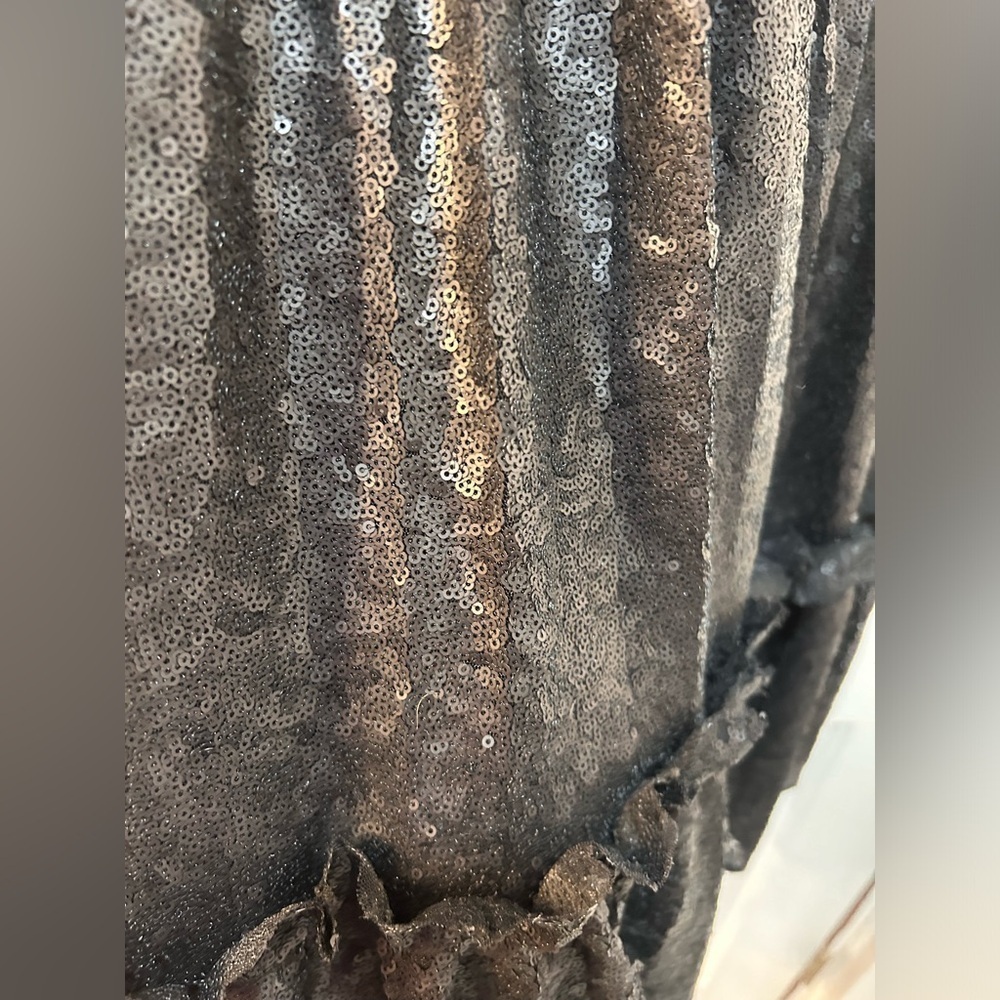 Sea New York Rachelle Sequin Tunic Dress Size S Black Cocktail NYE Party Pockets - Picture 6 of 12